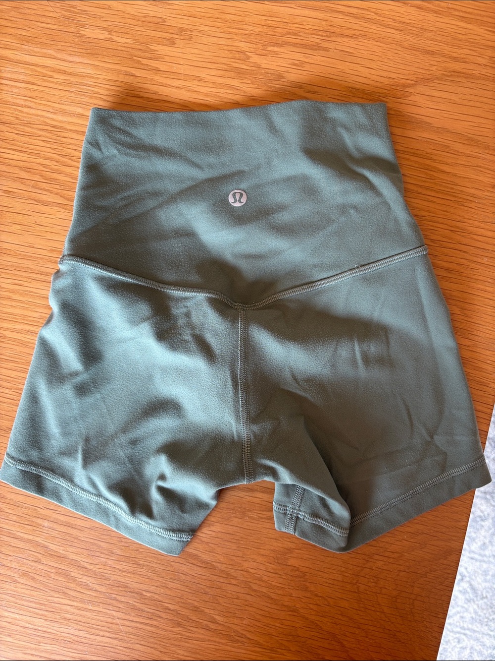 lululemon athletica High-Rise Olive Green Women's Active Shorts